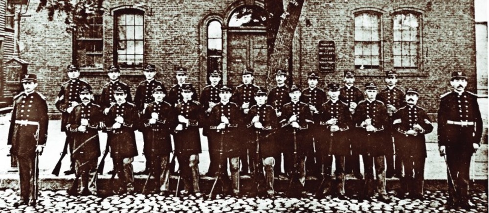 The Touro Guards, 1898, offered their services during the Spanish-American War.